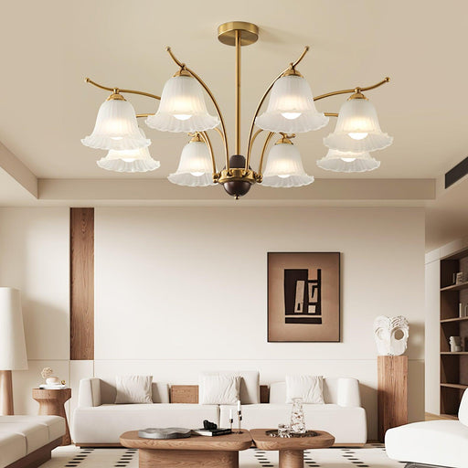 Flora Brass Chandelier-DWHOME