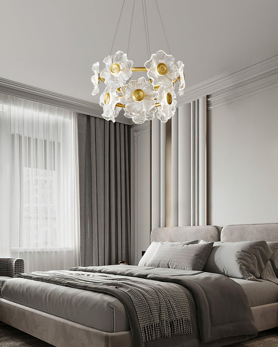 Flora Glass Chandelier-DWHOME