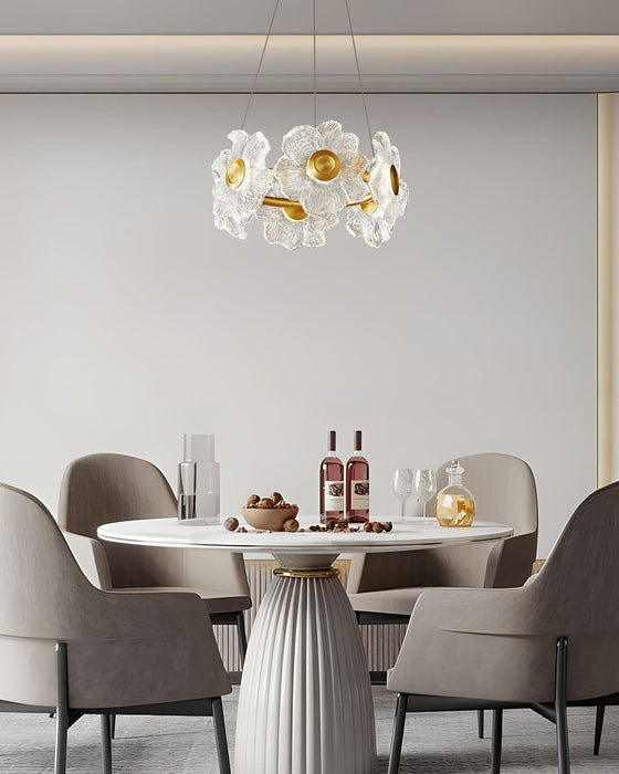 Flora Glass Chandelier-DWHOME
