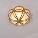 Floral Brass Ceiling Lamp-DWHOME