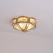 Floral Brass Ceiling Lamp-DWHOME