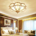 Floral Brass Ceiling Lamp-DWHOME