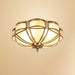 Floral Brass Ceiling Lamp-DWHOME