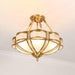 Floral Brass Ceiling Lamp-DWHOME