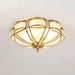 Floral Brass Ceiling Lamp-DWHOME