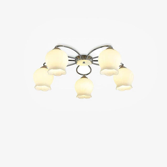 Floral Glass Ceiling Lamp-DWHOME