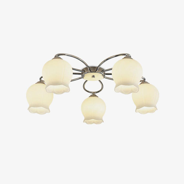 Floral Glass Ceiling Lamp-DWHOME