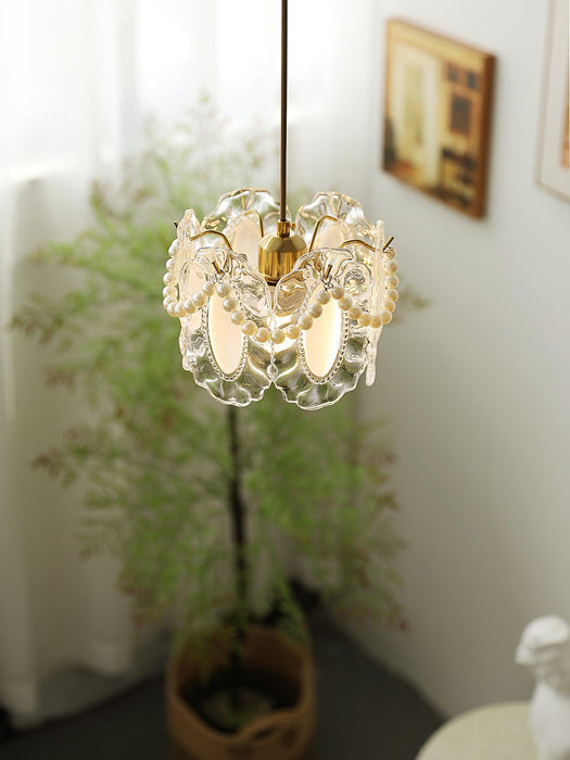 Floral Glass Pendant Lamp-DWHOME