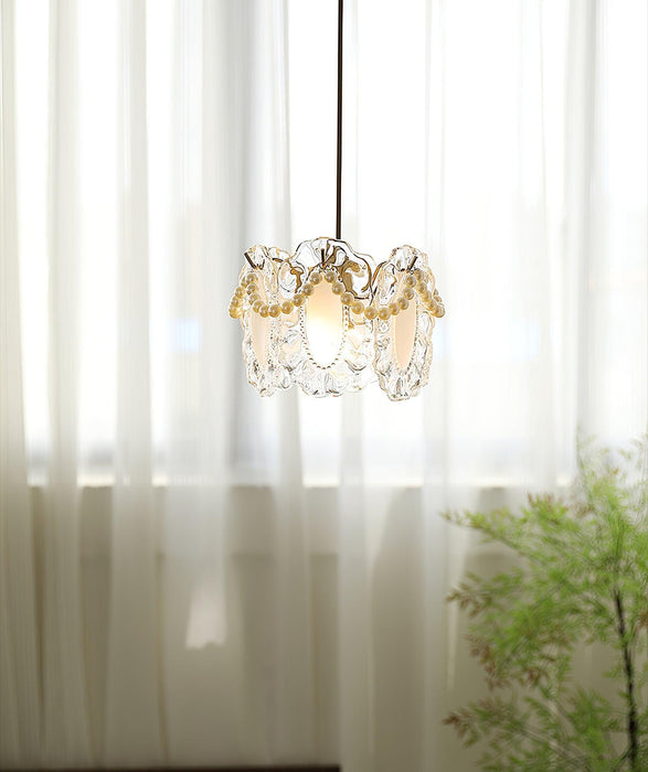 Floral Glass Pendant Lamp-DWHOME