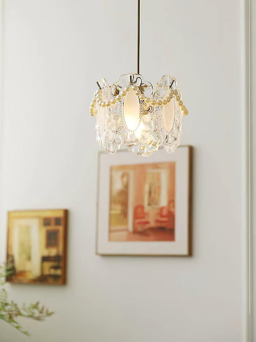 Floral Glass Pendant Lamp-DWHOME