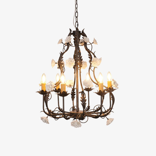 Florentine Rose Garden Chandelier-DWHOME