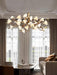 Flower Bloom Branch Brass Chandelier-DWHOME