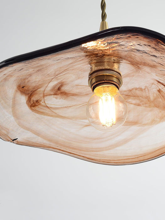 Flower Petal Glass Pendant Light-DWHOME
