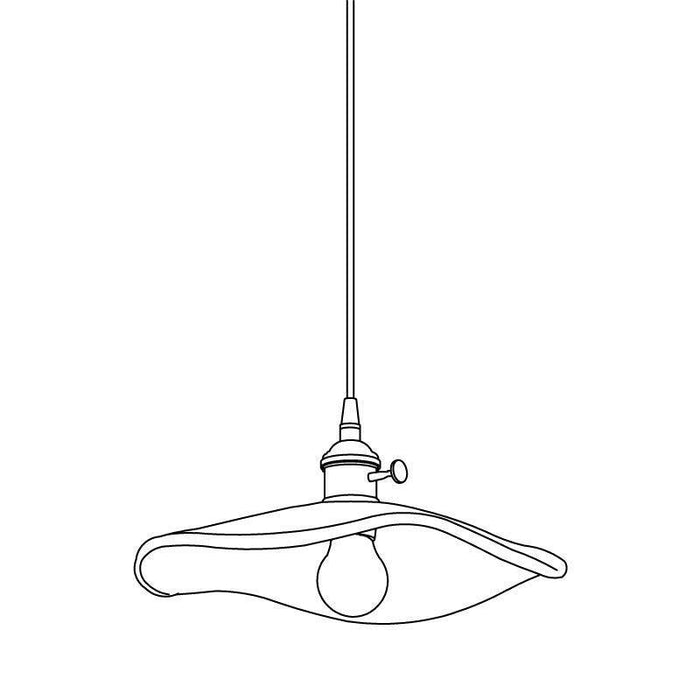 Flower Petal Glass Pendant Light-DWHOME