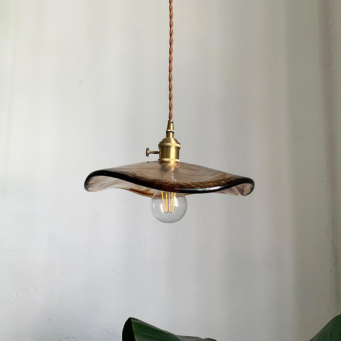 Flower Petal Glass Pendant Light-DWHOME