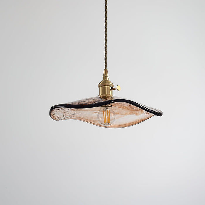 Flower Petal Glass Pendant Light-DWHOME