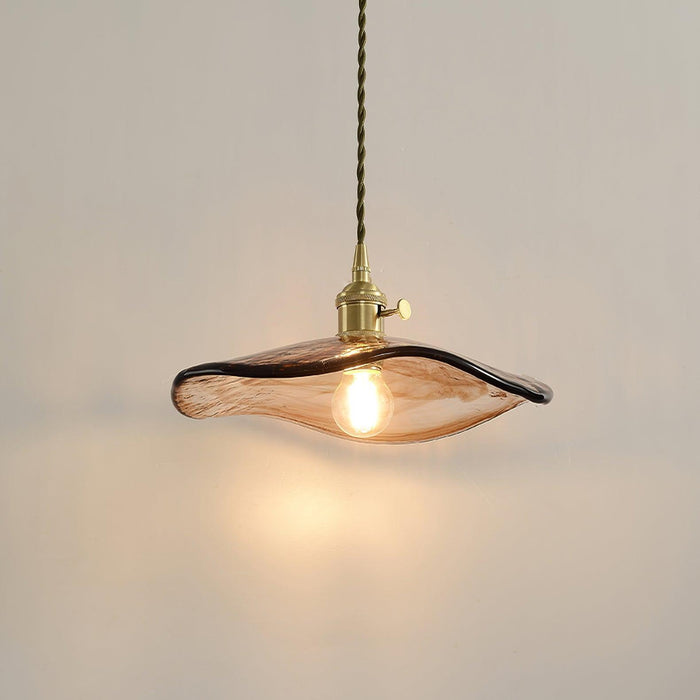 Flower Petal Glass Pendant Light-DWHOME
