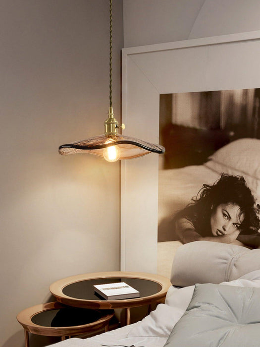 Flower Petal Glass Pendant Light-DWHOME