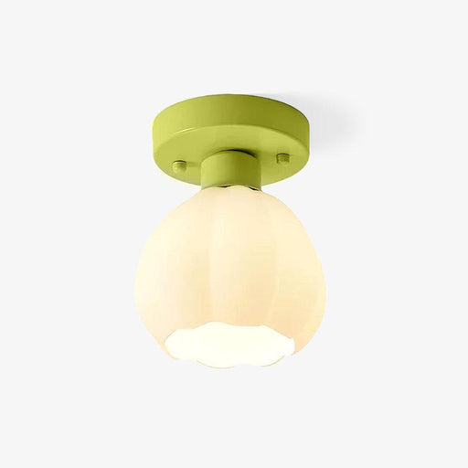 Flower Shaded Semi Flushmount Light - DWHOME