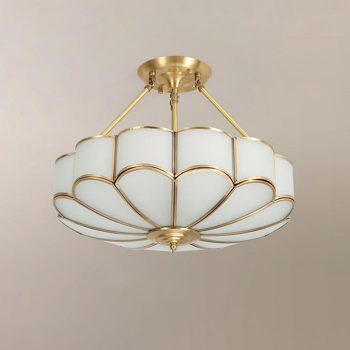 Flower Shape Glass Ceiling Light-DWHOME