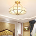 Flower Shape Glass Ceiling Light-DWHOME
