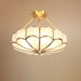 Flower Shape Glass Ceiling Light-DWHOME