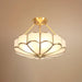 Flower Shape Glass Ceiling Light-DWHOME