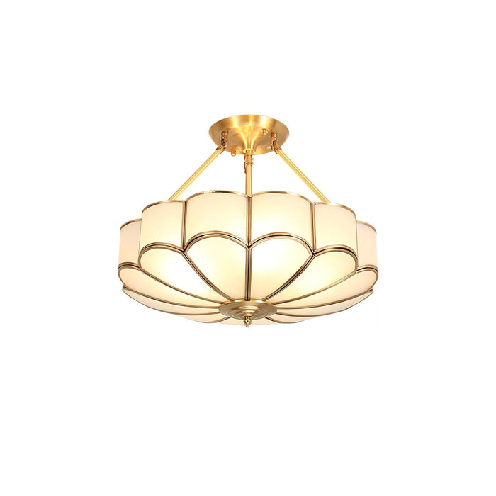 Flower Shape Glass Ceiling Light-DWHOME