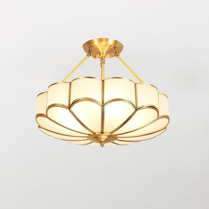 Flower Shape Glass Ceiling Light-DWHOME
