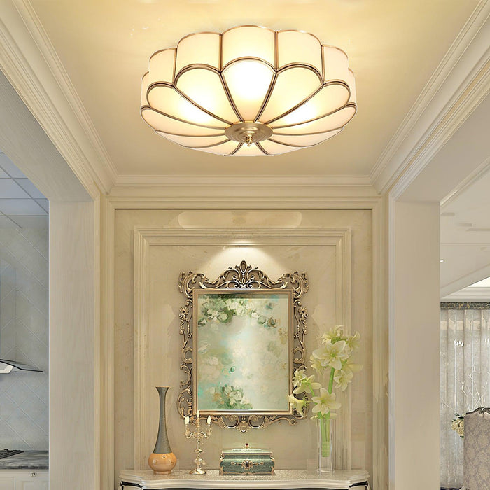 Flower Shape Glass Recessed Ceiling Light-DWHOME