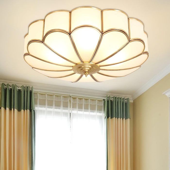 Flower Shape Glass Recessed Ceiling Light-DWHOME