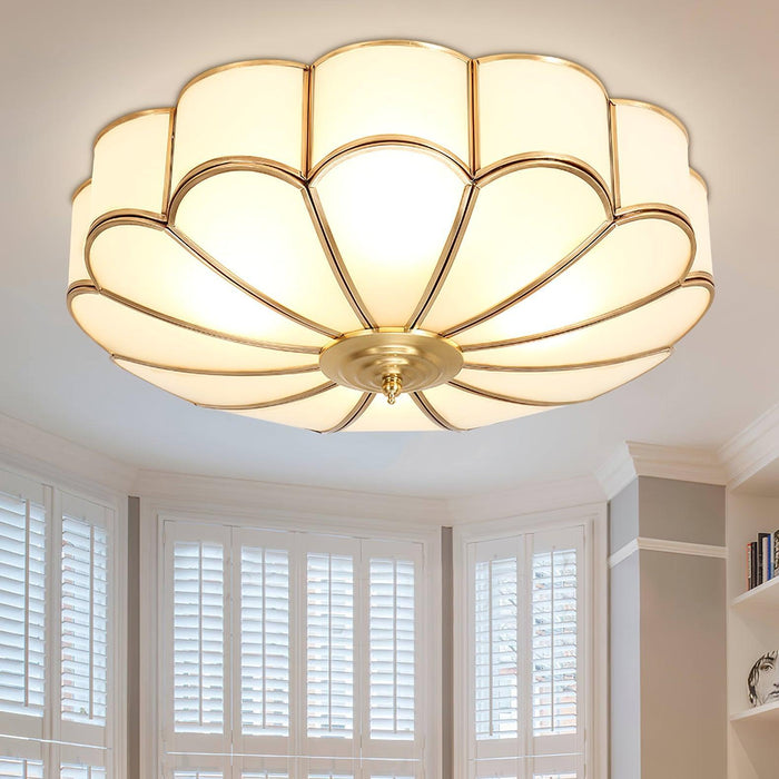Flower Shape Glass Recessed Ceiling Light-DWHOME
