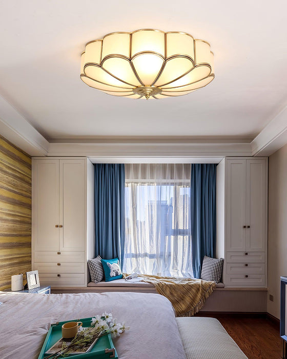 Flower Shape Glass Recessed Ceiling Light-DWHOME