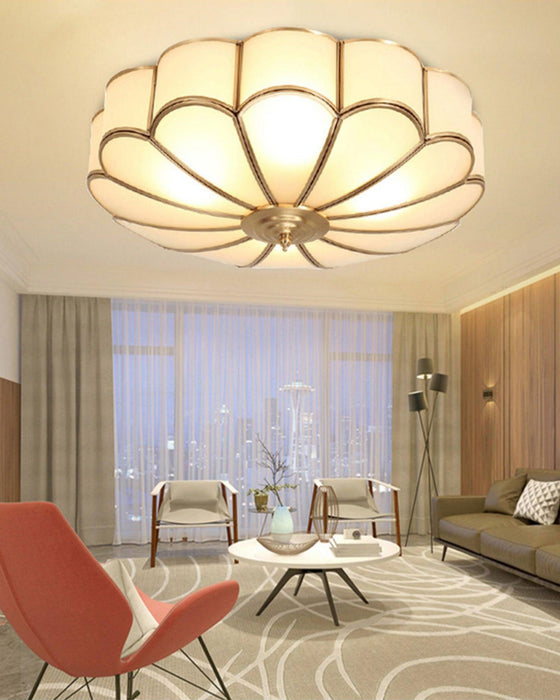 Flower Shape Glass Recessed Ceiling Light-DWHOME
