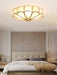 Scalloped Flush Ceiling Light-DWHOME