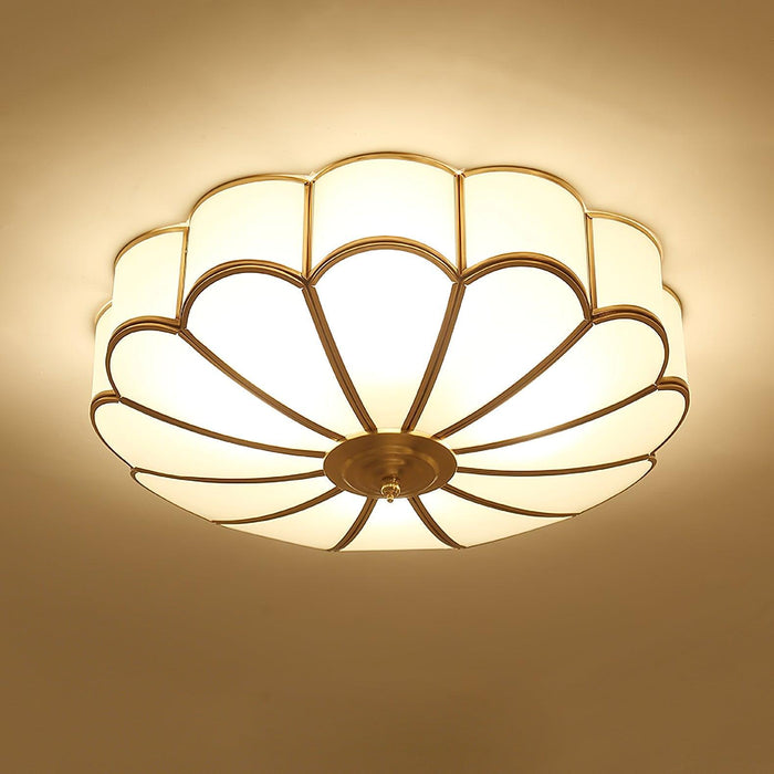 Flower Shape Glass Recessed Ceiling Light-DWHOME