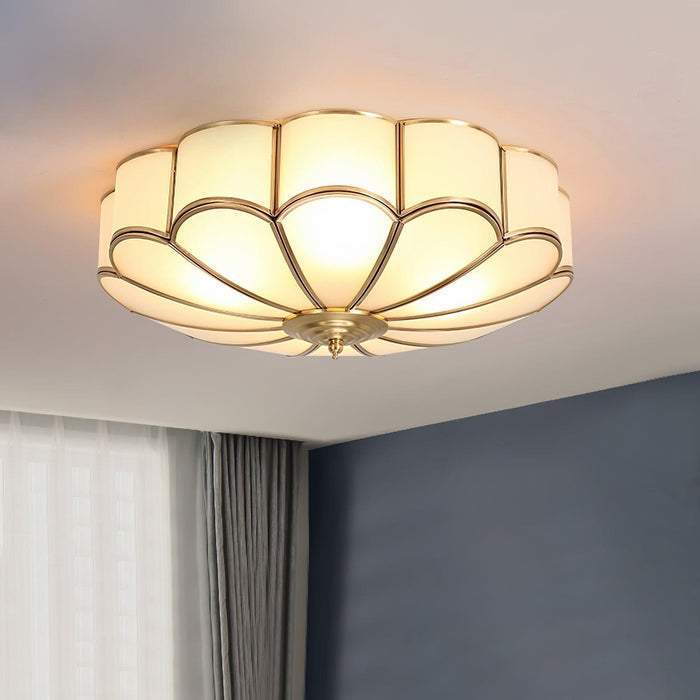 Flower Shape Glass Recessed Ceiling Light-DWHOME