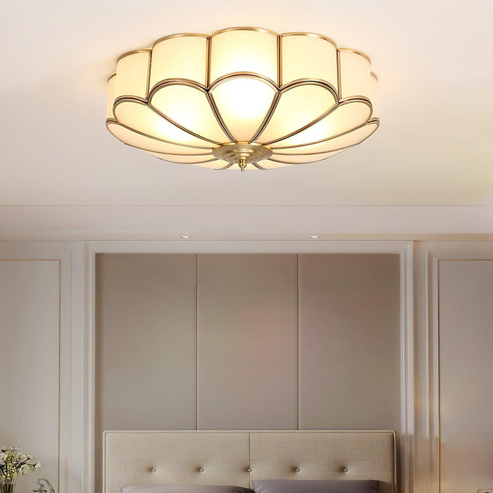 Flower Shape Glass Recessed Ceiling Light-DWHOME