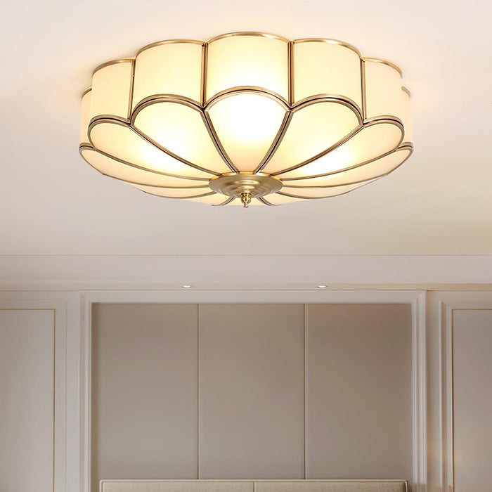 Flower Shape Glass Recessed Ceiling Light-DWHOME