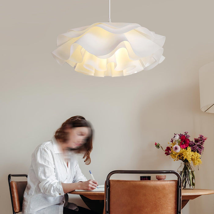 Flower Shaped White Pendant Lamp-DWHOME
