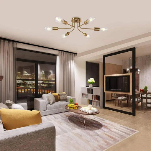 Flush Mount Linear Chandelier-DWHOME