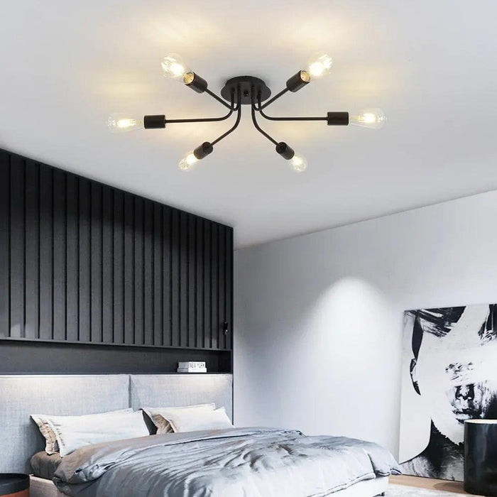 Flush Mount Linear Chandelier-DWHOME