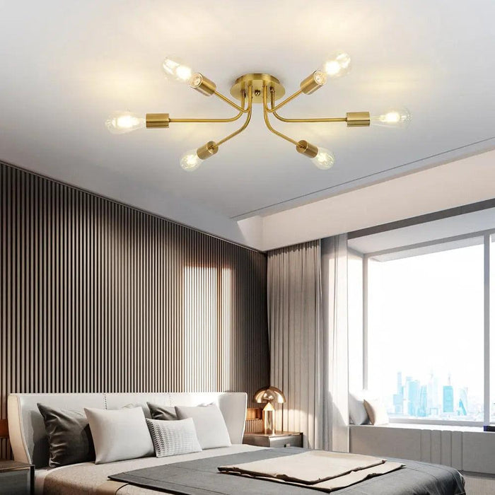 Flush Mount Linear Chandelier-DWHOME