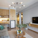 Flush Mount Linear Chandelier-DWHOME