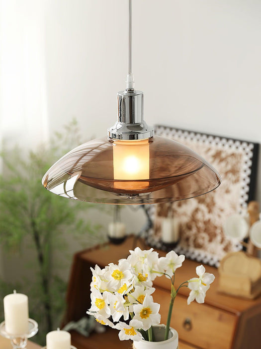 Flying Saucer Chrome Pendant Light-DWHOME