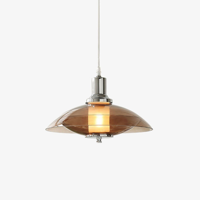 Flying Saucer Chrome Pendant Light-DWHOME