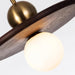 Flying Saucer Walnut Pendant Lamp-DWHOME