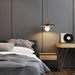 Flying Saucer Walnut Pendant Lamp-DWHOME