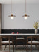 Flying Saucer Walnut Pendant Lamp-DWHOME