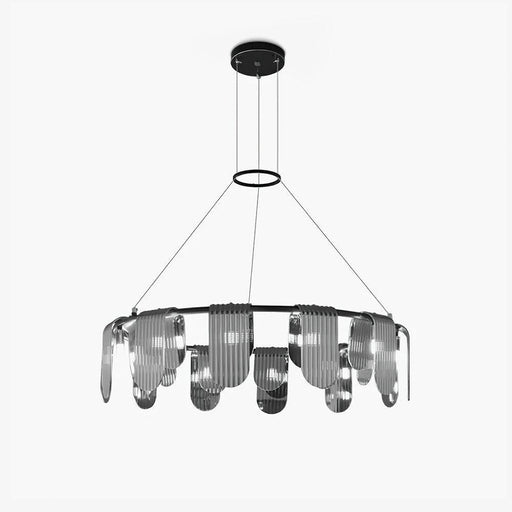 Folioles Brass Chandelier-DWHOME